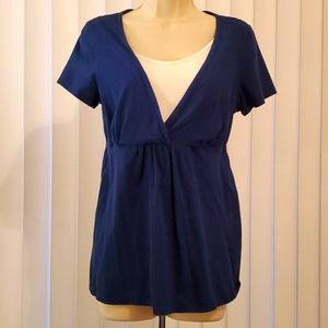 Two Hearts Nursing Top Size Med